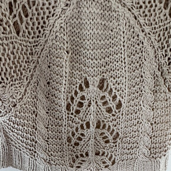 Boho Knit Sweater Top Crochet - Picture 3 of 5